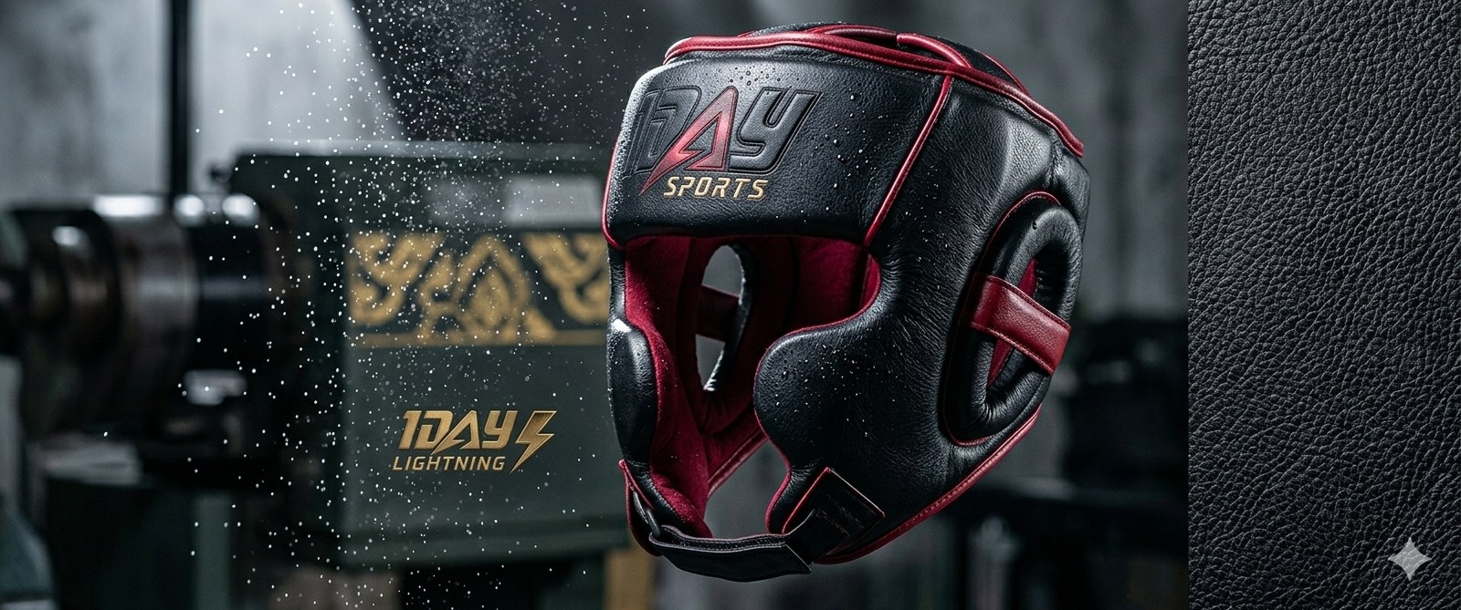 1DAY SPORTS branded athletic scene on combat gym mats — campaign photography.